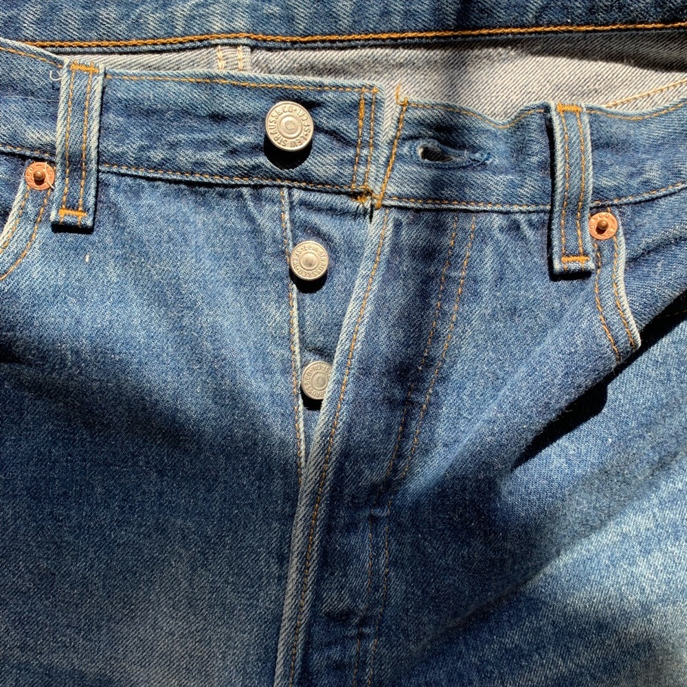 Vintage Levi’s 501’s. Made in USA.